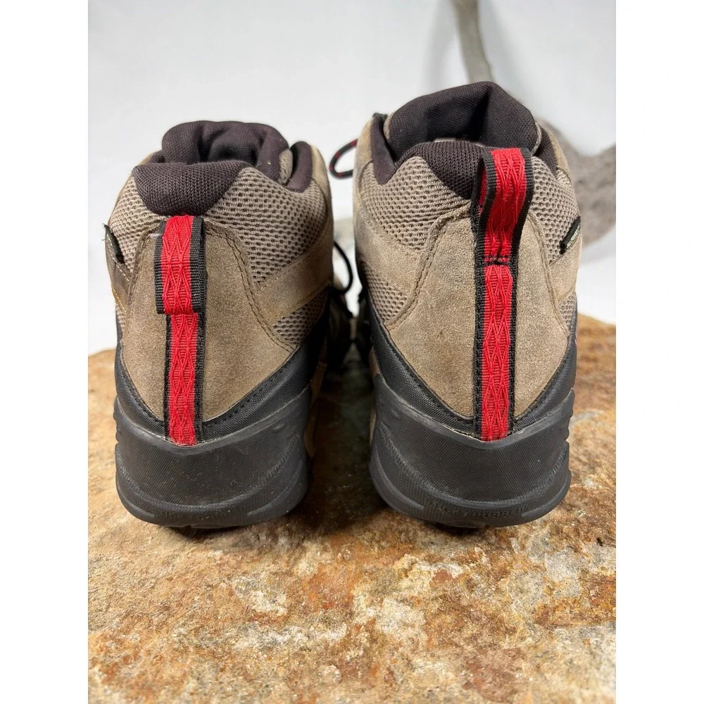 Merrell Mens Waterproof Hiking Boots Boulder Fiery Red J035433 Size 9.5